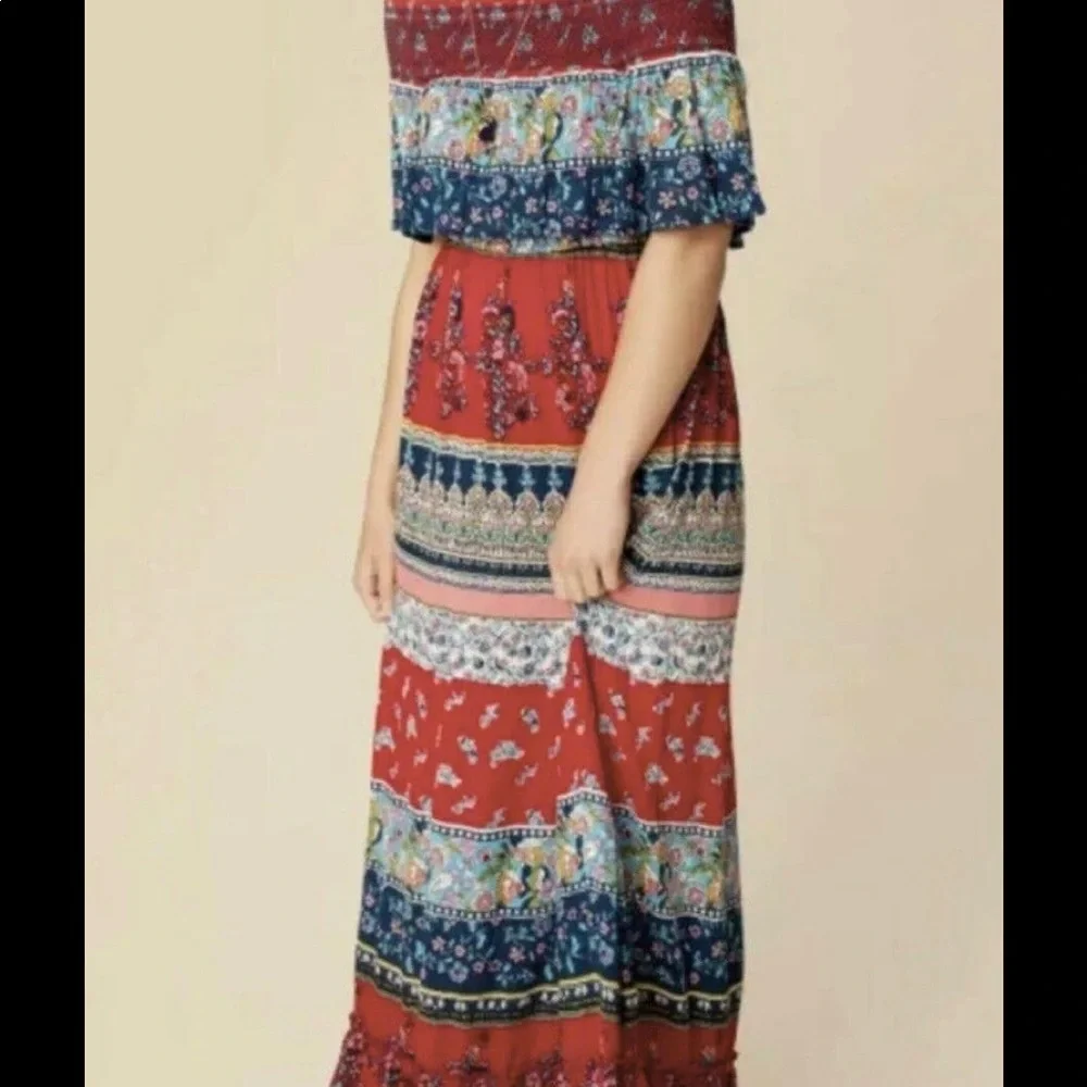 Altar’d state floral maxi dress size S - Picture 2 of 6